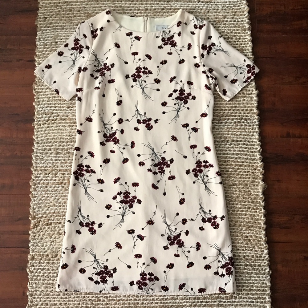 Ovi Beige Floral Print Dress